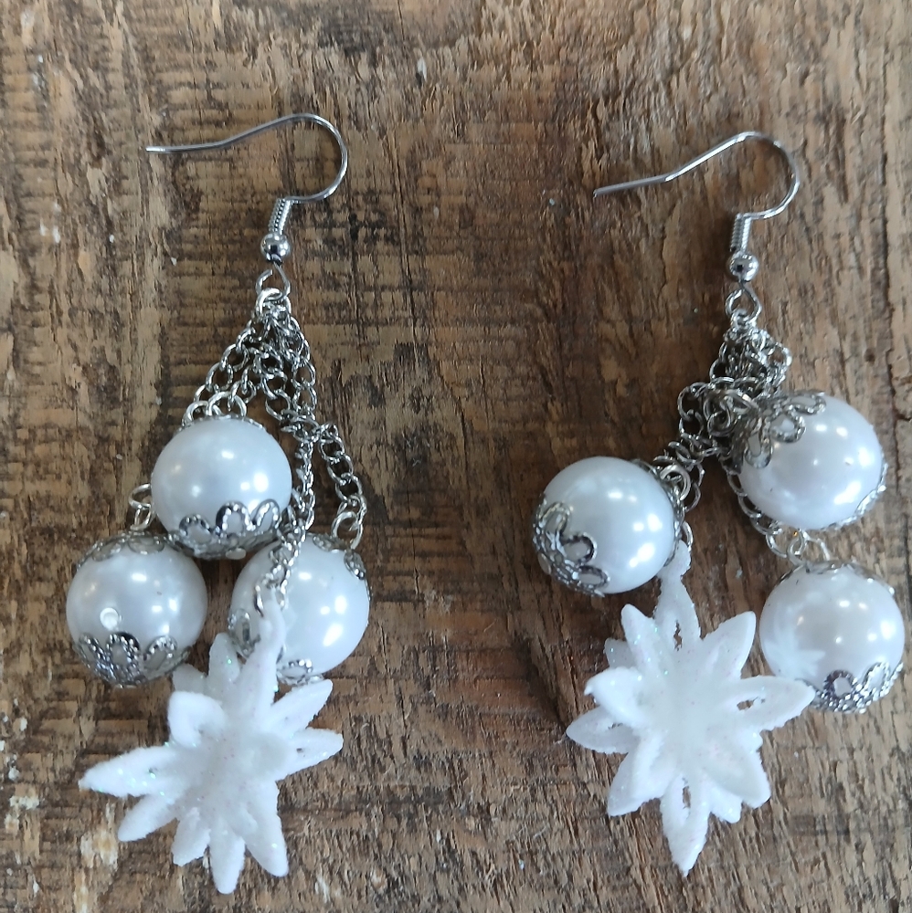 Handcrafted Let It Snow Earrings